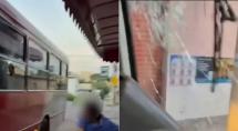 Homem apedreja ônibus e agride motorista em Betim após acidente